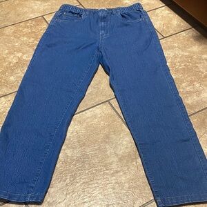 Turtle Bay New York Relaxed Fit Size M Pull-on Blue Jeans Denim Casual